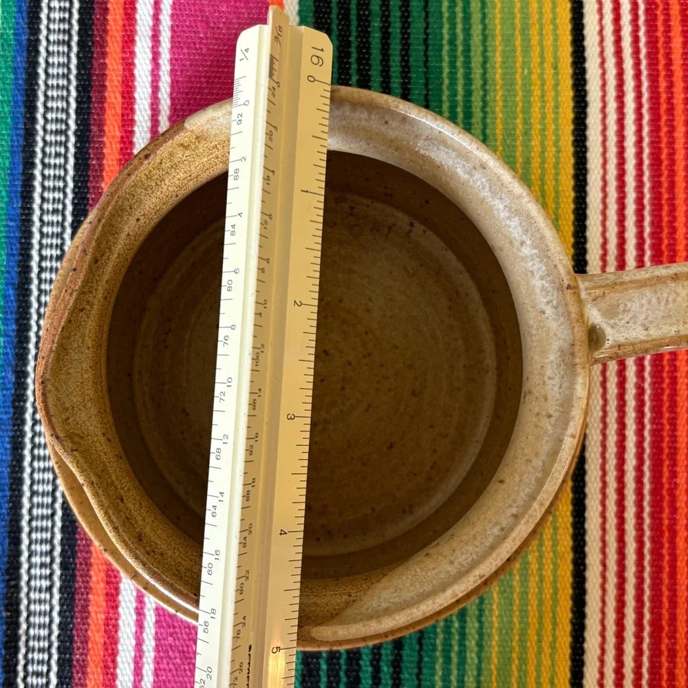 UNIQUE FIND! Handmade Stoneware Batter Bowl | Vintage Ceramic Mixing Bowl
